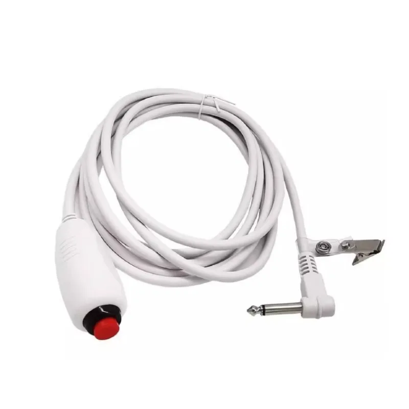 Self Reset Red Emergency Push Button 6.35mm Plug Switch Safety Control Component