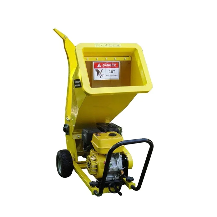 Landscaping 7.5kw Electric Tree Branch Shredder/mobile Garden Wood Chipper Crusher/Dry and Wet Leaves Crushing Machine