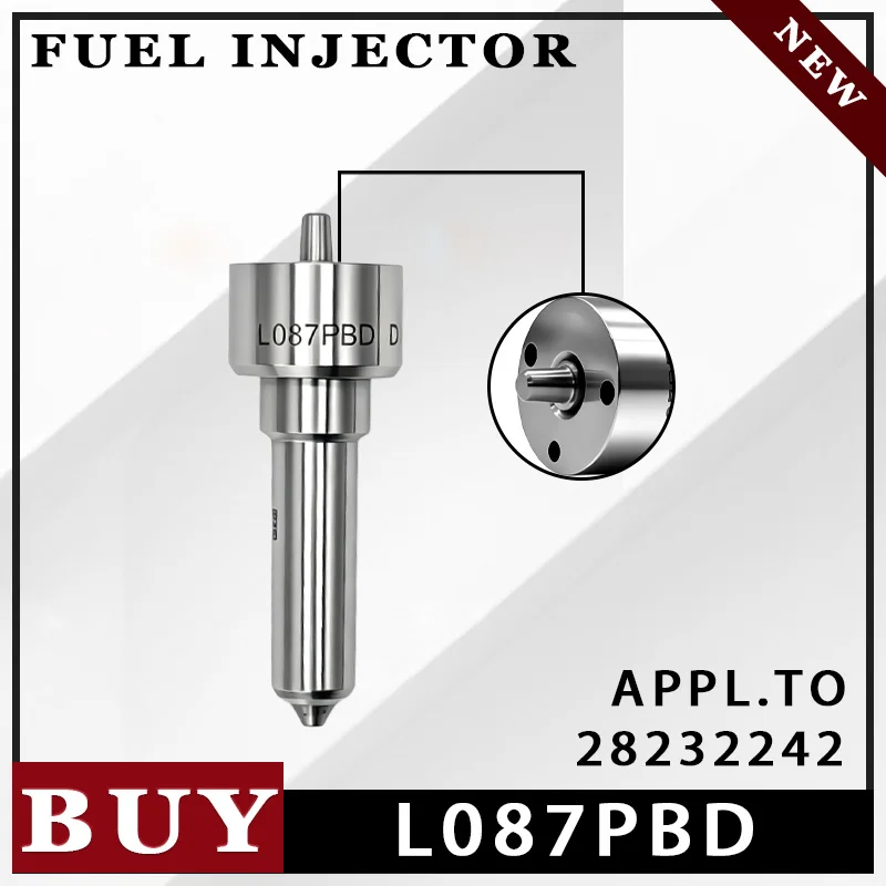 Common Rail Euro III Fuel Nozzle L087PBD Automotive Fuel Supply System Repair Part Suitable For Delphi injector:28232242 LH1442