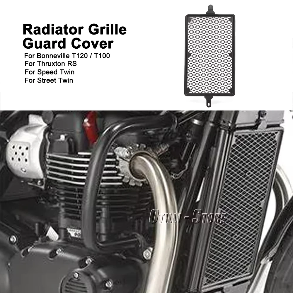 

Radiator Guard Engine Cooler Grille Cover Protection For Bonneville T120 T100 Thruxton RS/Speed Twin/Street Twin Motorcycle