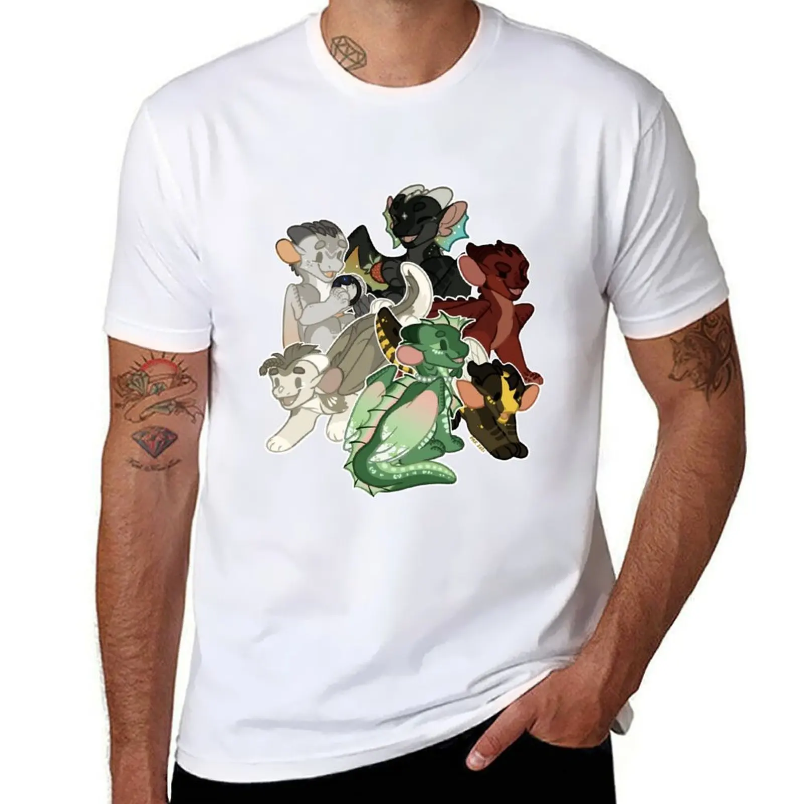 

Hatchlings - WOF Wings of Fire T-Shirt t shirt custom print t shirts cotton 100% T-Shirt