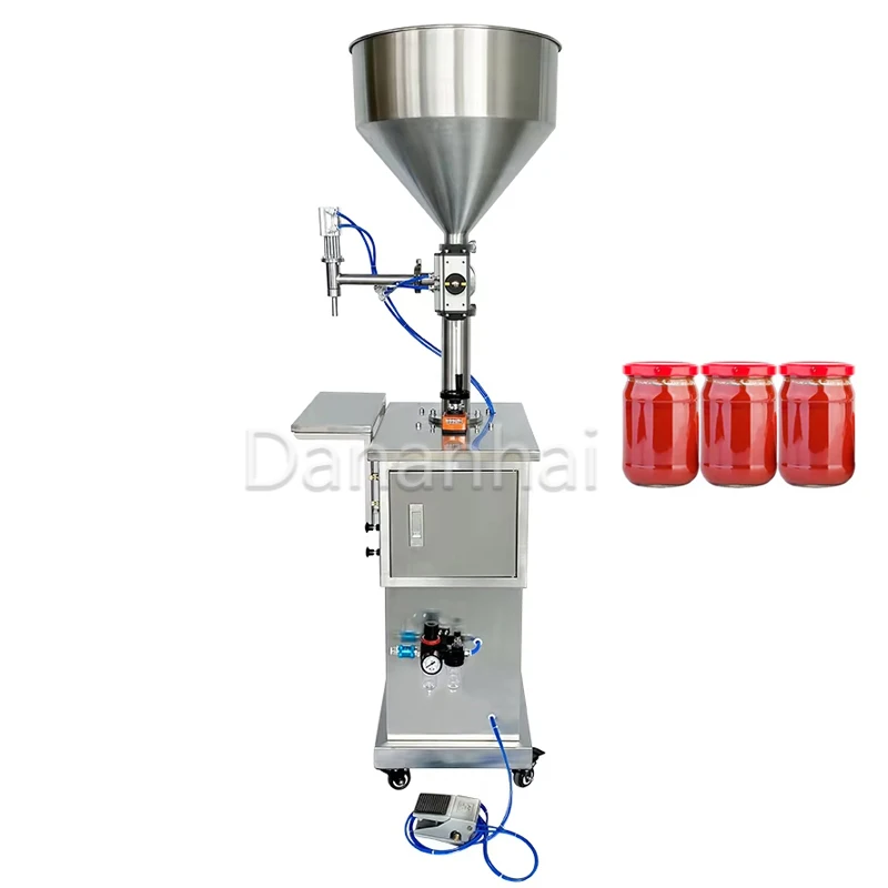 

Automatic Lotion Bottle Cosmetic Filling Machine Water Beverage Honey Cream Piston Cream Liquid Packaging Machine