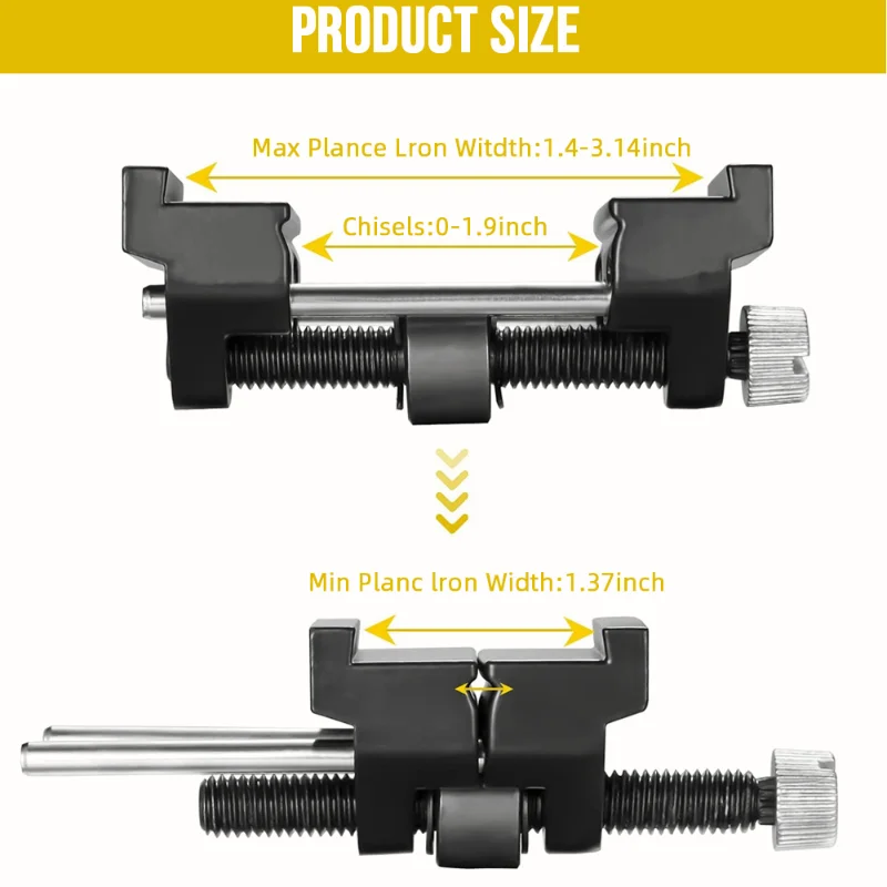 Chisel Honing Angle Guide Carbon Steel Sharpener Knife Sharpener Blade for Wood Chisel Projection Sharpener Jig Roller Whetstone