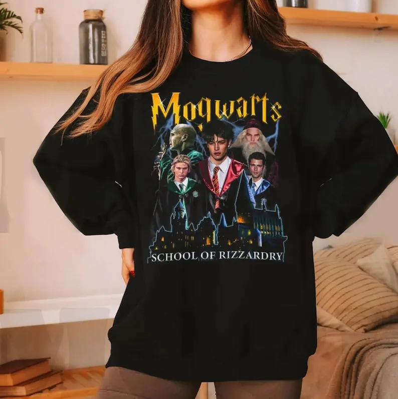 Mogwarts School of Rizzardry unisex t-shirt, sweatshirt