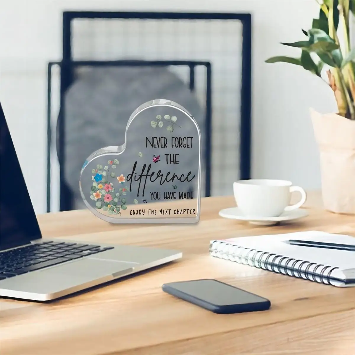 هدية شعار على شكل قلب للزملاء من الأكريليك ، ديكور مكتب مكتب ، تذكاري ، استقبال ، هدية وداع #4