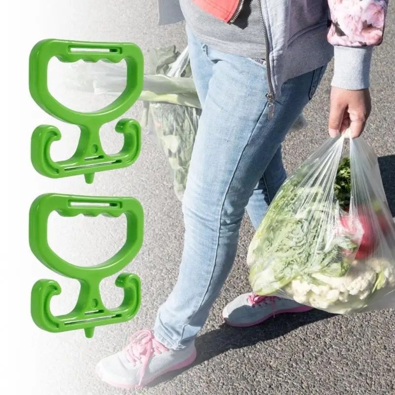 Heavy Duty Grocery Bag Holder Carriers Ergonomic Grip Supports Up to 100lbs for Easy Carrying Heavy Items & Everyday Use C7AC