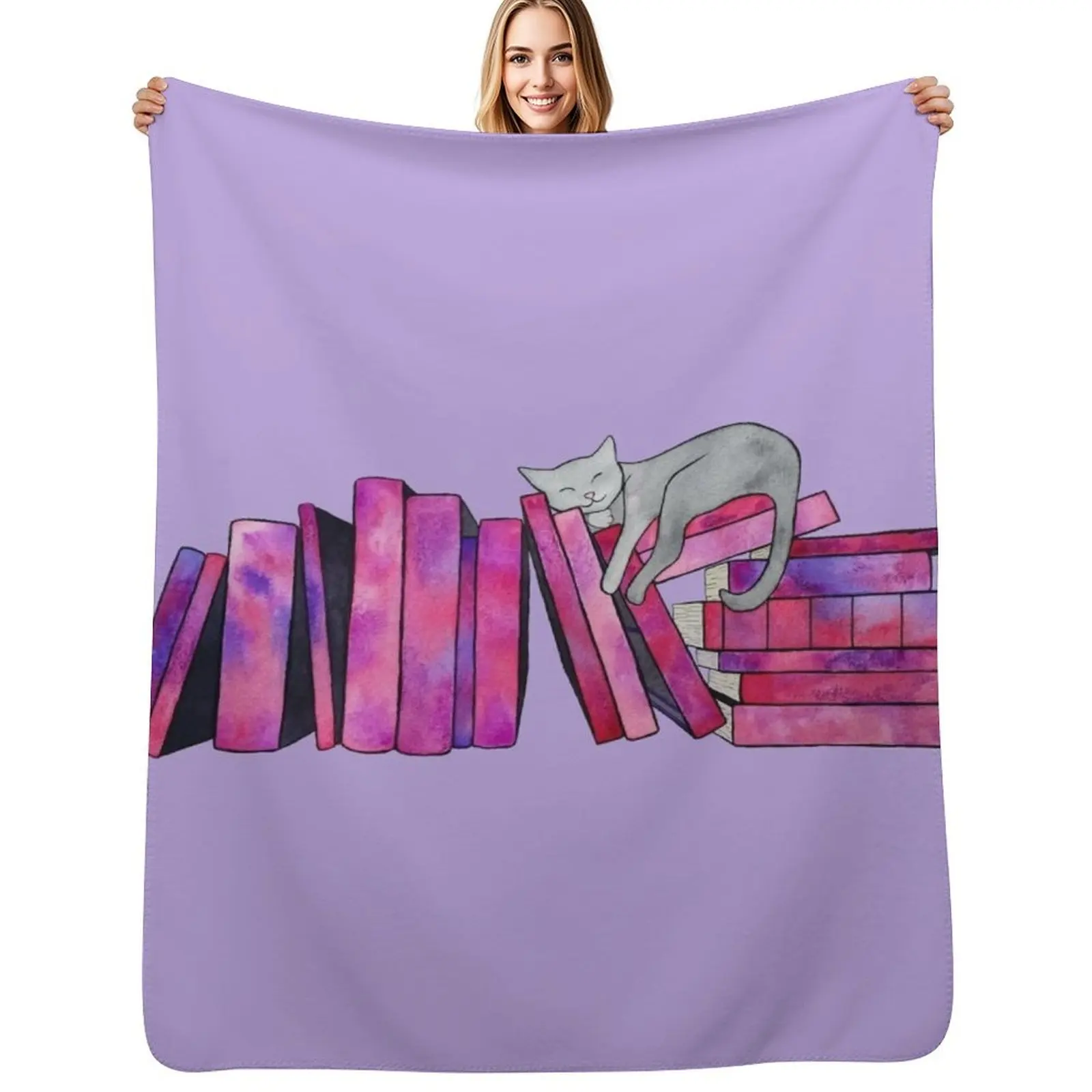Literary Naps Throw Blanket Picnic Large Luxury St Nap Hair Warm Blankets