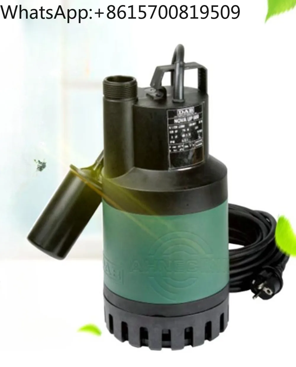 P600 Villa Watering Fish Pond Fountain Sump Fully Automatic Drainage Submersible Pump