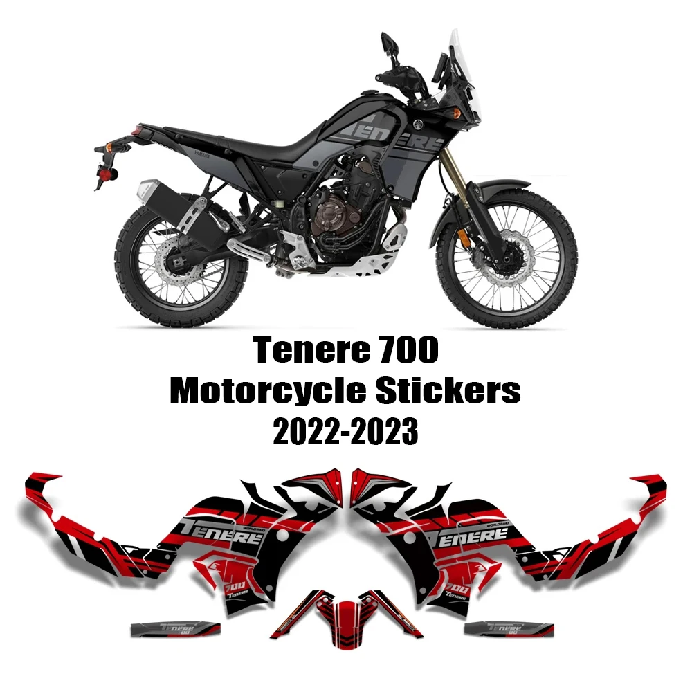 For Yamaha Tenere 700 T7 T700 Motorcycle Sticker Fuel Tank Pad Tank Sticker Side Decal Anti Scratch TENERE 700 2022-2023