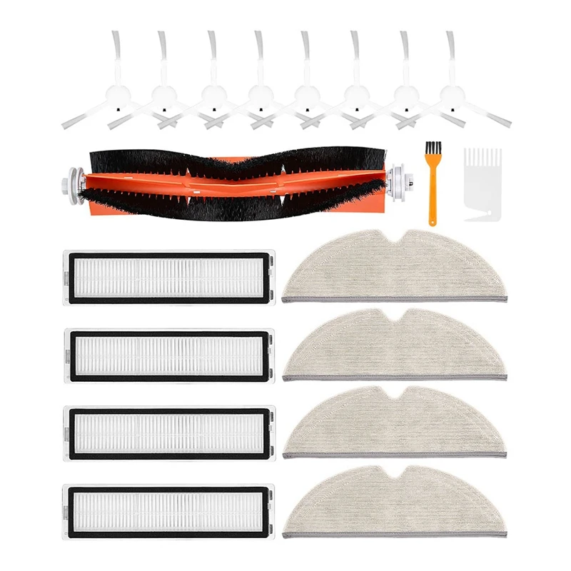 قطع غيار فرشاة رئيسية فرشاة جانبية فلتر HEPA لـ Dreame D9 D9 Max D9 Pro L10 Pro ملحقات المكنسة الكهربائية
