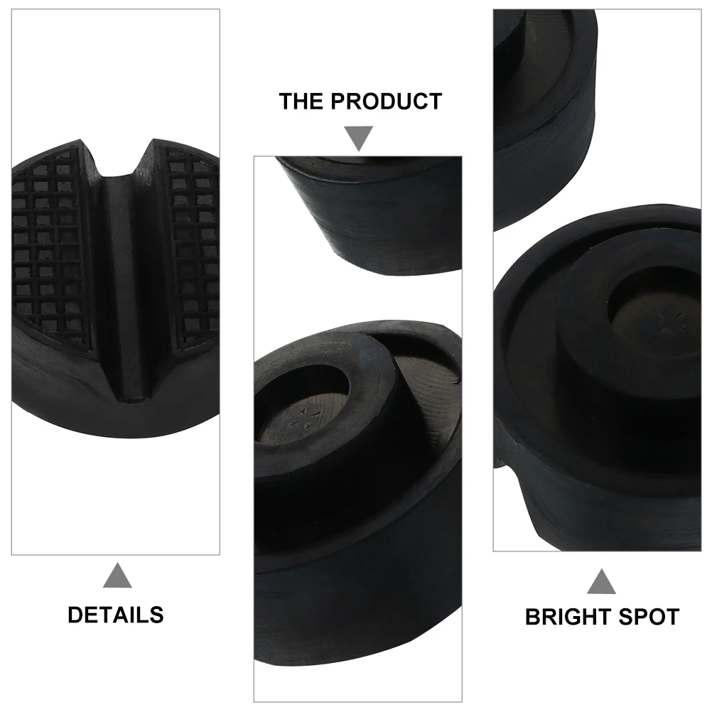 

4Pcs Jack Stand Pads High-quality Durable Rubber Block Automotive Floor Pads Suite Weld Support Natural Car Lift Stable Frame