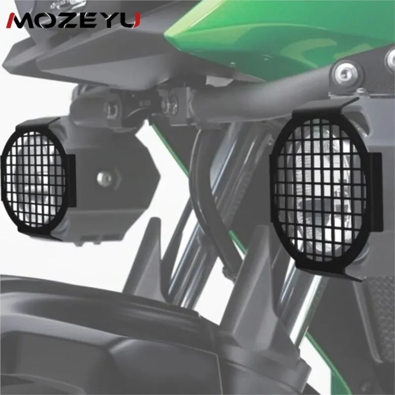 Fog Light Guard FOR KAWASAKI VERSYS-X300 2017-2026 Lamp Protector Cover VERSYS 650 VERSYS 1000 Spotlight Auxiliary Light Guard