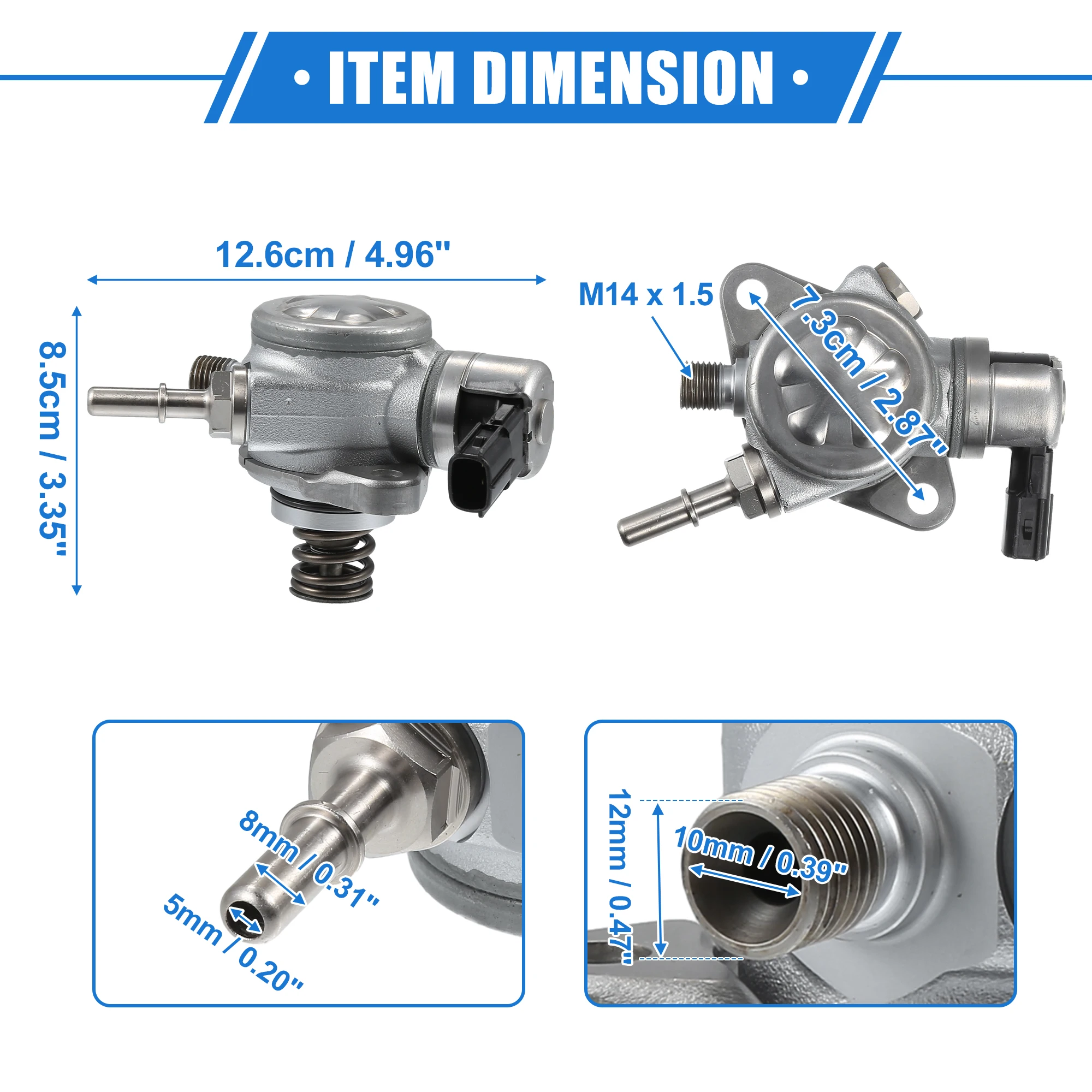 X substituição da bomba de combustível do veículo autohaux para nissan qashqai 2013-2018 tom de prata no.16630-7214r bombas de combustível de alta pressão automáticas