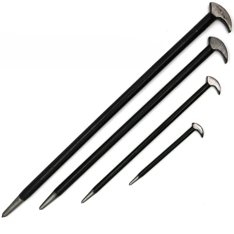 Bar Prybars Set Woodworking Tools Hand Tools Nail Puller Forged Steel Mechanic Pry Bar Double-Ended For Prying Auto Repair