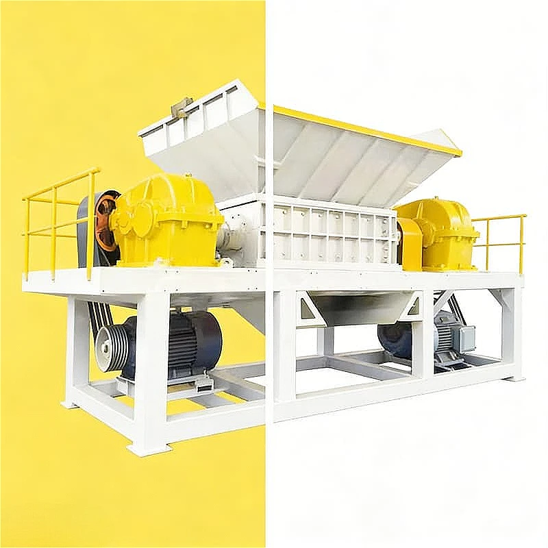 Industrial Double Shaft Shredder for Scrap Metal and Plastic Single Shaft Trituradora with Gearbox Recycling Machine Customized