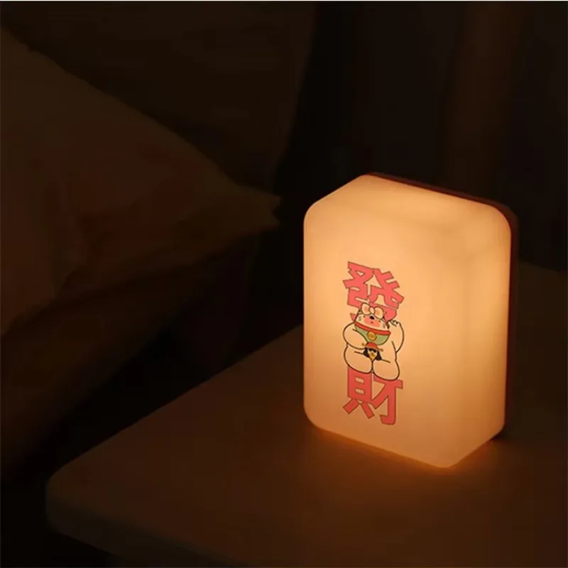 ABS Mahjong Shaped Night Light USB Rechargeable LED Night Light USB Light novelty