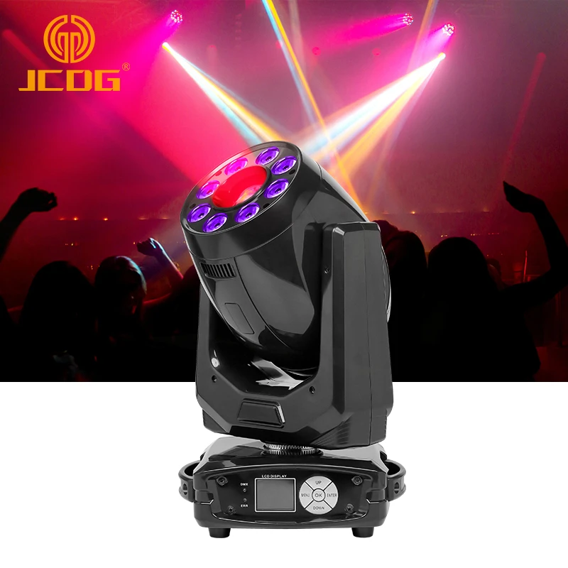 JC Light Led Beam 200 Pattern Gobo Projector DMX Control Stage Lights 200w Spot Moving Head Light