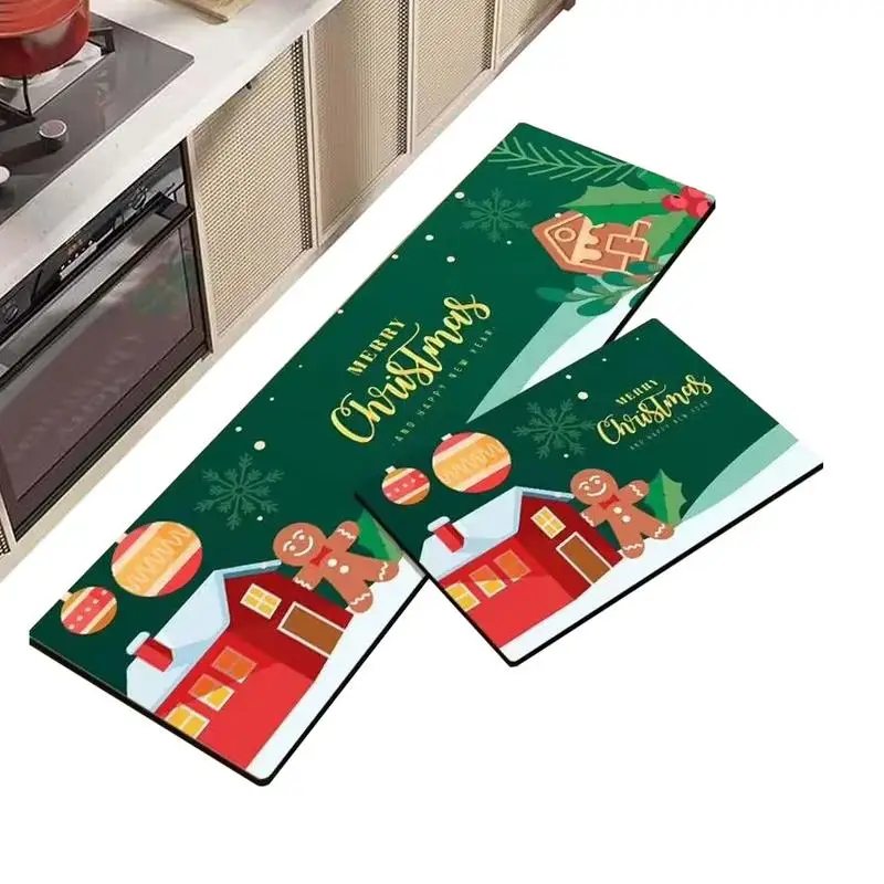 Christmas Doormat Christmas Area Front Doormat Reusable Merry Christmas Kitchen Rugs Bathroom Door Mat For Living Room Kitchen