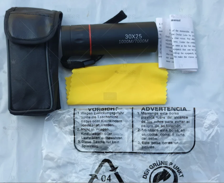 CAOX Leistungsstarkes Mini 10X25 12X30 Monokular-Teleskop HD Tragbare BAK4 FMC Optik Kompaktes Taschenfernglas für Tourismus und Outdoor – Detail 3