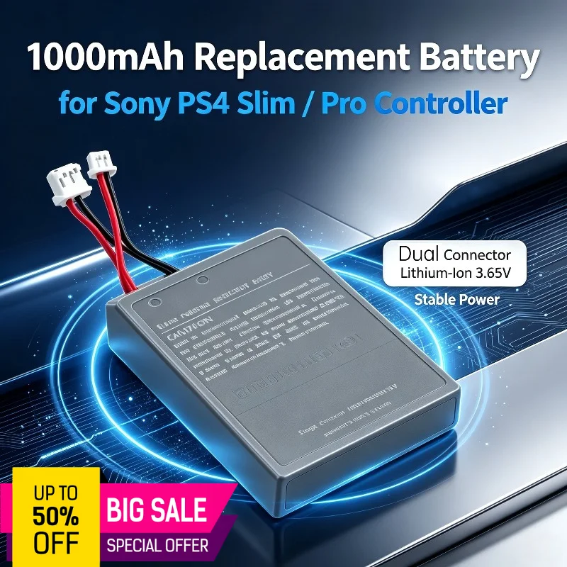LIP1522 Lithium‑Polymer Replacement Battery for Sony Dualshock 4 Wireless Game Controller CUH‑ZCT1E CUH‑ZCT1H Gamepad Battery