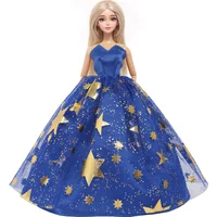 Fashion Doll Dress 30CM Doll Evening Gown Wedding Party Skirt 11.8 Inch Outfit Doll Clothes Accessories 1/6 11.5" Girl Toy Gift 3