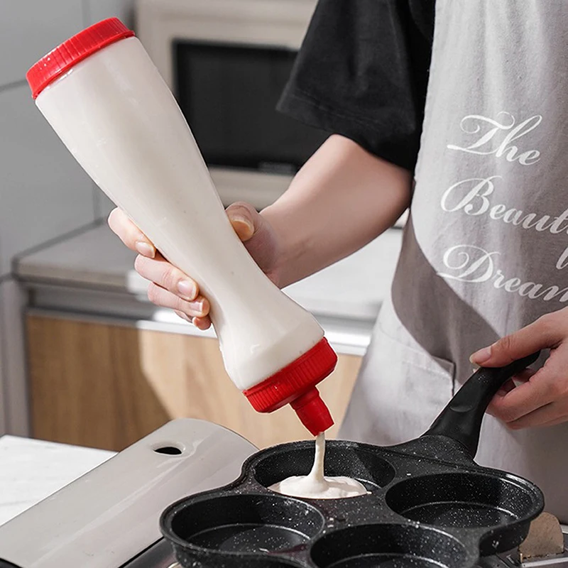 Pancake Dispenser For Pancakes Hand-cranked Batter Mixing Bottle Hand Batter Dispenser Batter Mixer Bottle Cupcake Pancake Crepe