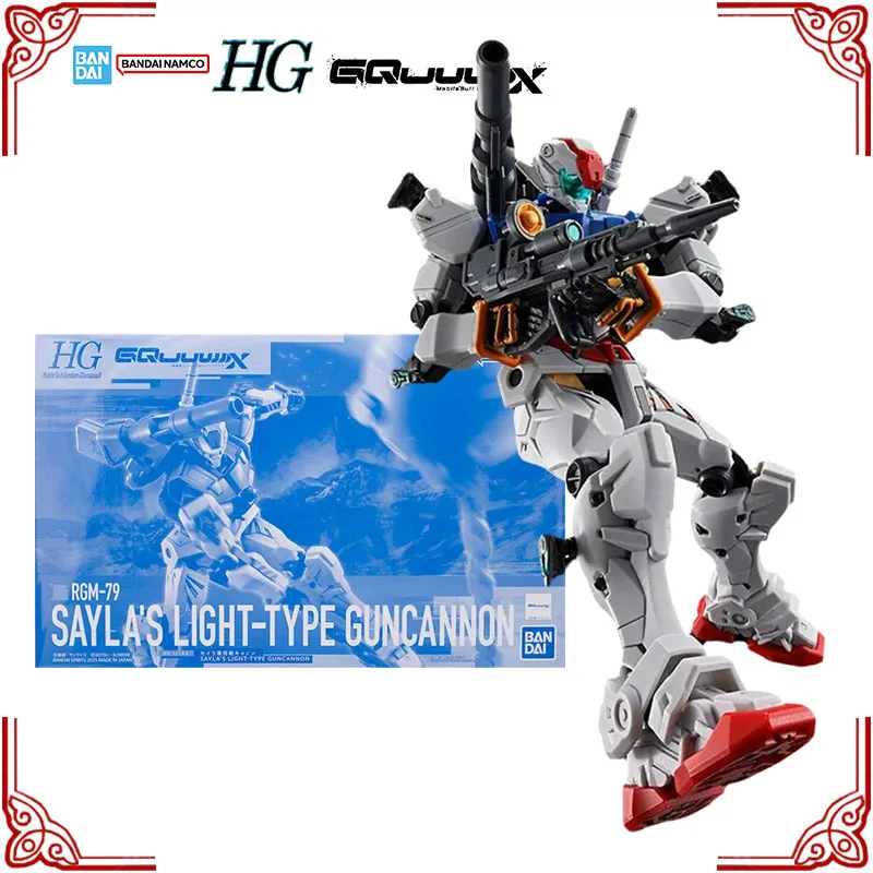 

In Stock Genuine Bandai Gundam Model Kit HG 1/144 Sayla's Light Type Guncannon Anime Action Figure Collection Assembly Model Toy
