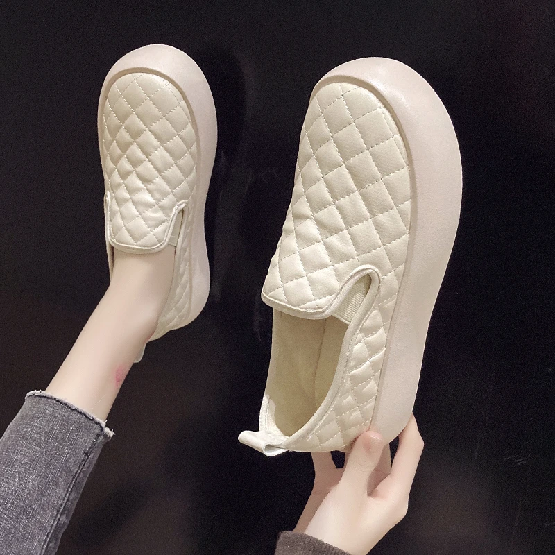 

Женские повседневные лоферы на платформе, кожаные дизайнерские мокасины на плоской подошве, осень 2024