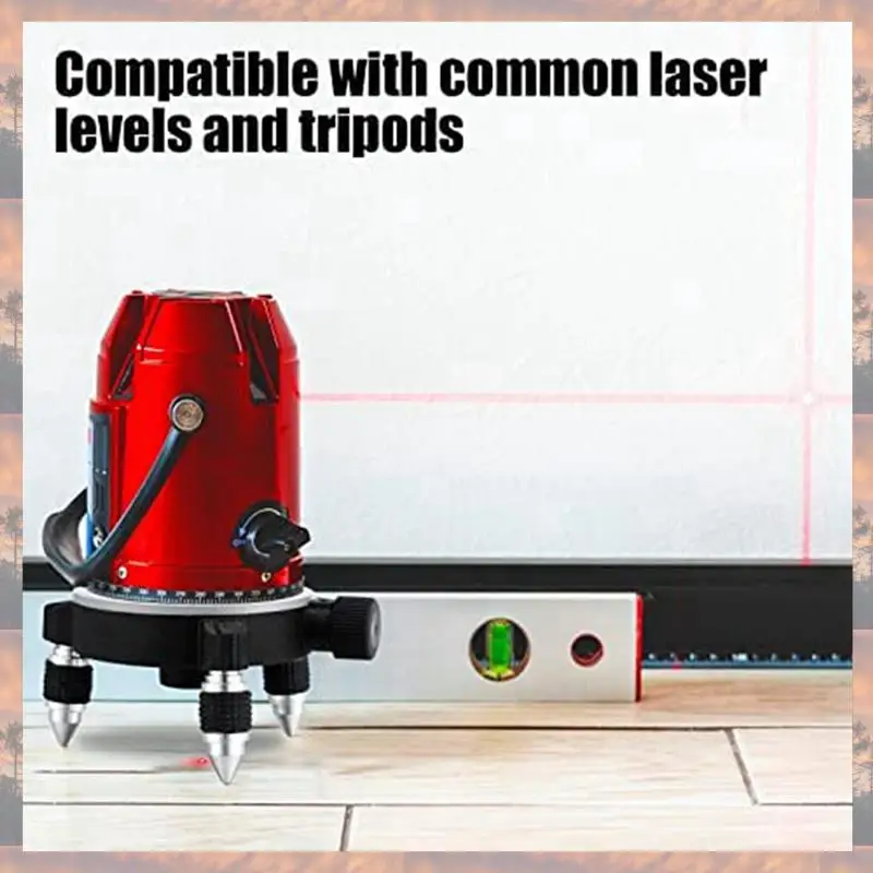 2025 Trend 2X 360°Adjust Laser Level Adapter Rotating Base For Laser Level Tripod Connector Pivoting Base Fine Tuning Holder