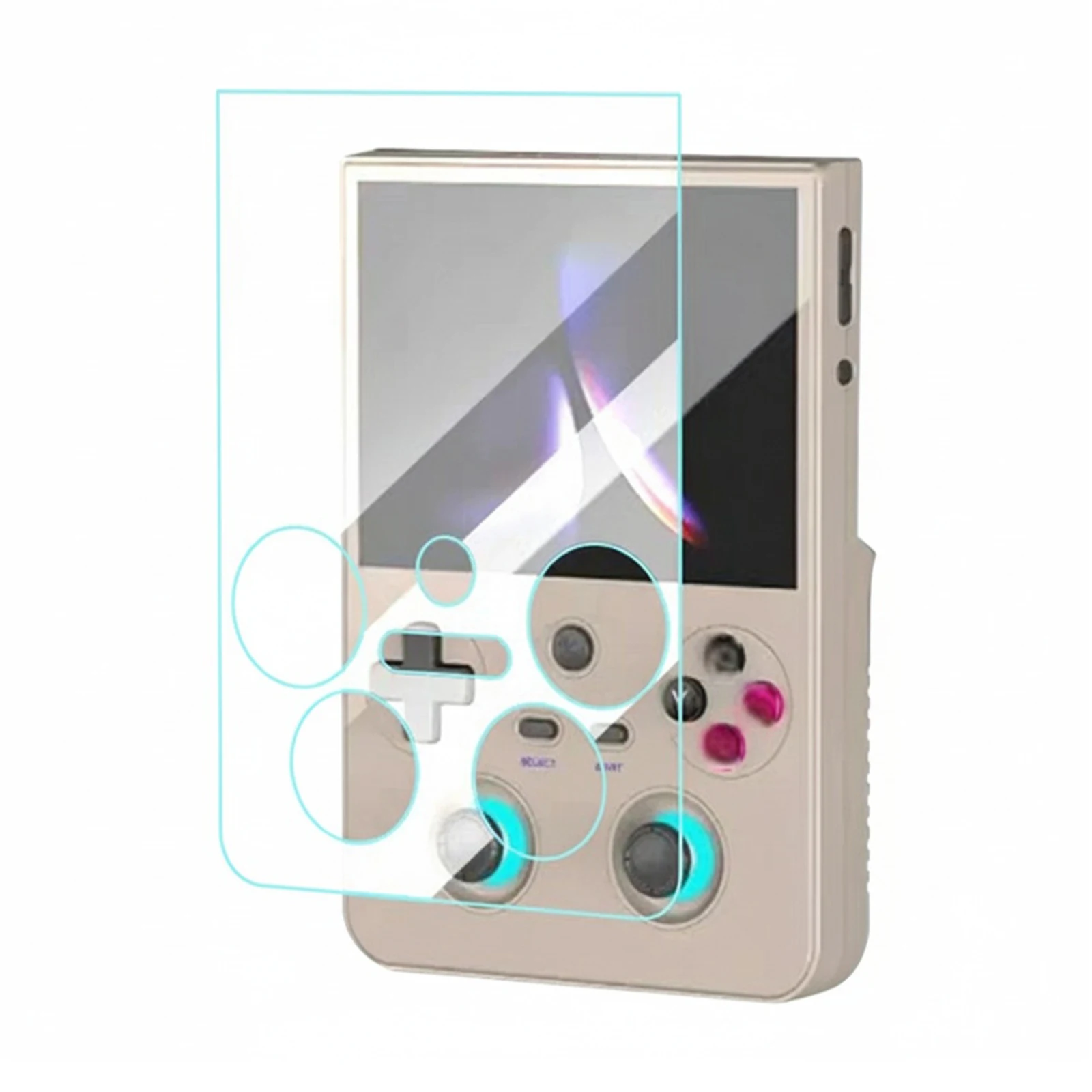2er-Pack Displayschutzfolie für Anbernic RG477V Handheld-Spielkonsole Hochauflösende Flexfolie Anti-Fingerabdruck Hüllenfreundlich