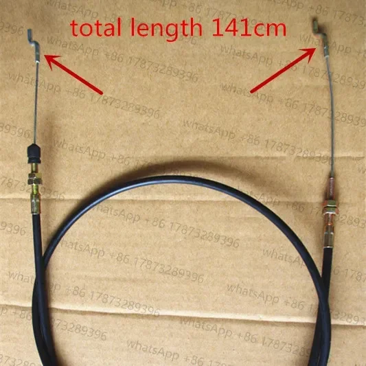GXV160 Throttle cable length 141cm for  5.5HP vertical shaft HR*196 216 DL196 supow SP196 lawn mower accelerator cable line