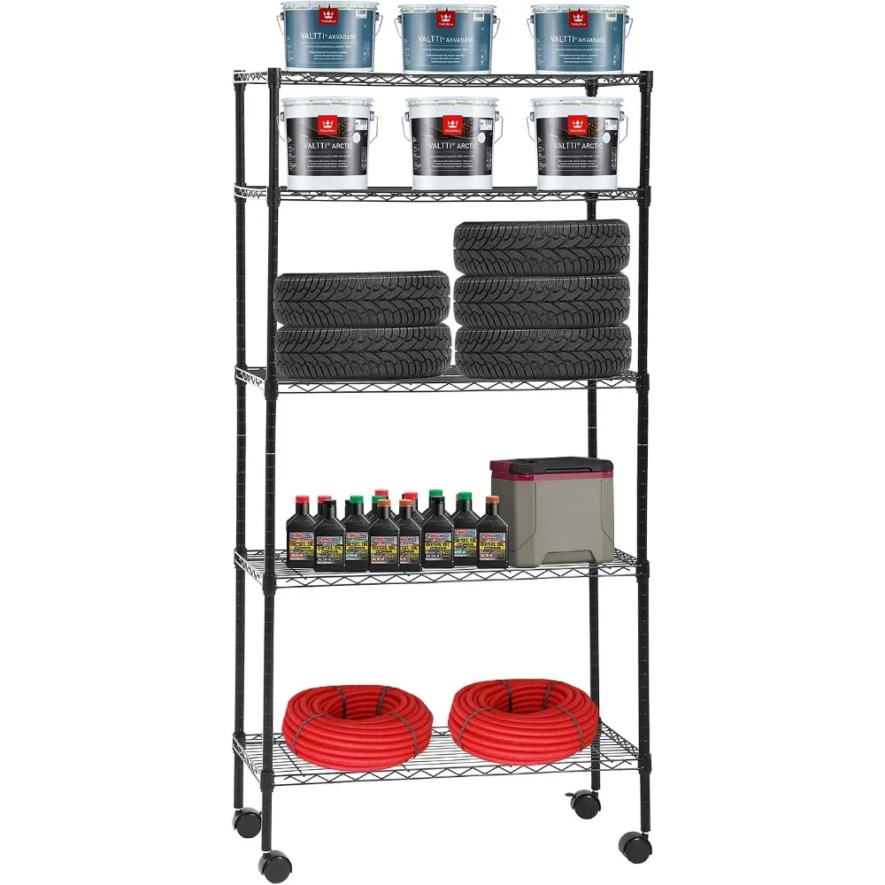 Wire Shelving Unit Steel Large Metal Shelf Organizer Garage Storage Shelves Heavy Duty Height Adjustable Commercial