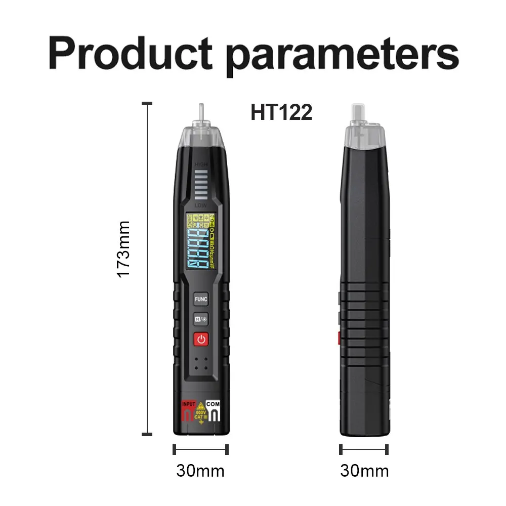 HABOTEST HT122 Smart Pen Type Multimeter Digital Multi-meter True RMS DC AC Voltage Meter Voltmeter NCV Phase Sequence Tester