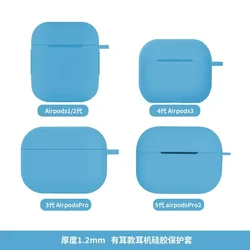 Étui Airpods en silicone souple, housse de protection pour Apple Airpods 3, 2, 1, Pro 2, R1