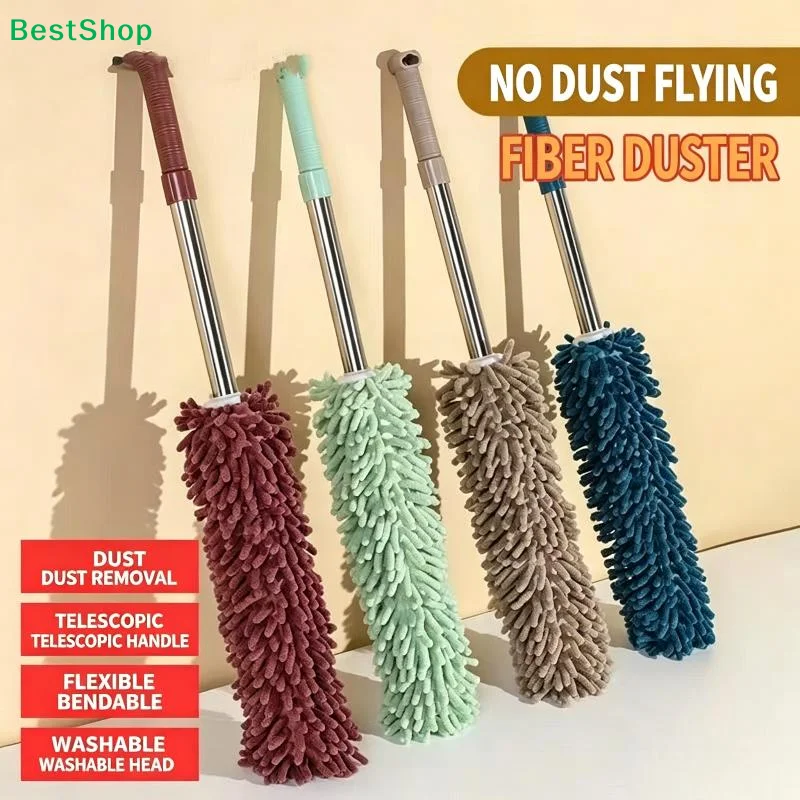 Dusting Mop Extendable Dusting Mop For Ceilings And Cars Household Multifunctional Cleaning Dust Mop For Ceiling Fan Lamps