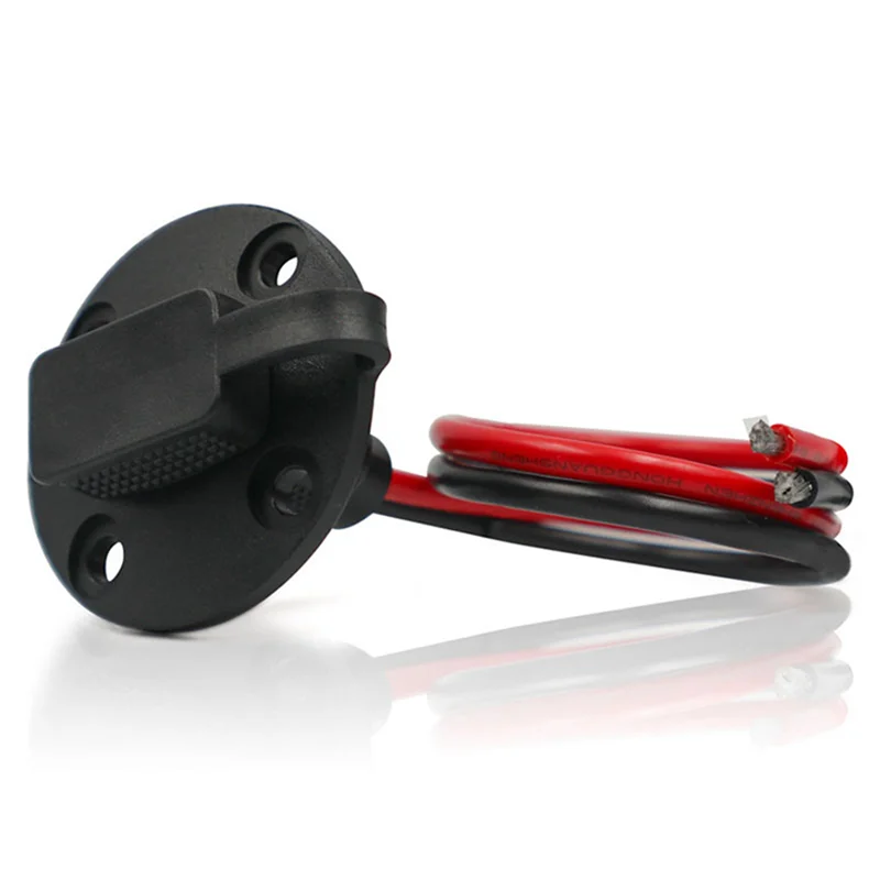 【Sleek Design】4X Solar Weatherproof SAE Socket Sidewall Port, SAE Cable Quick Connect Panel Mount Universal Flush-Mountable Conn