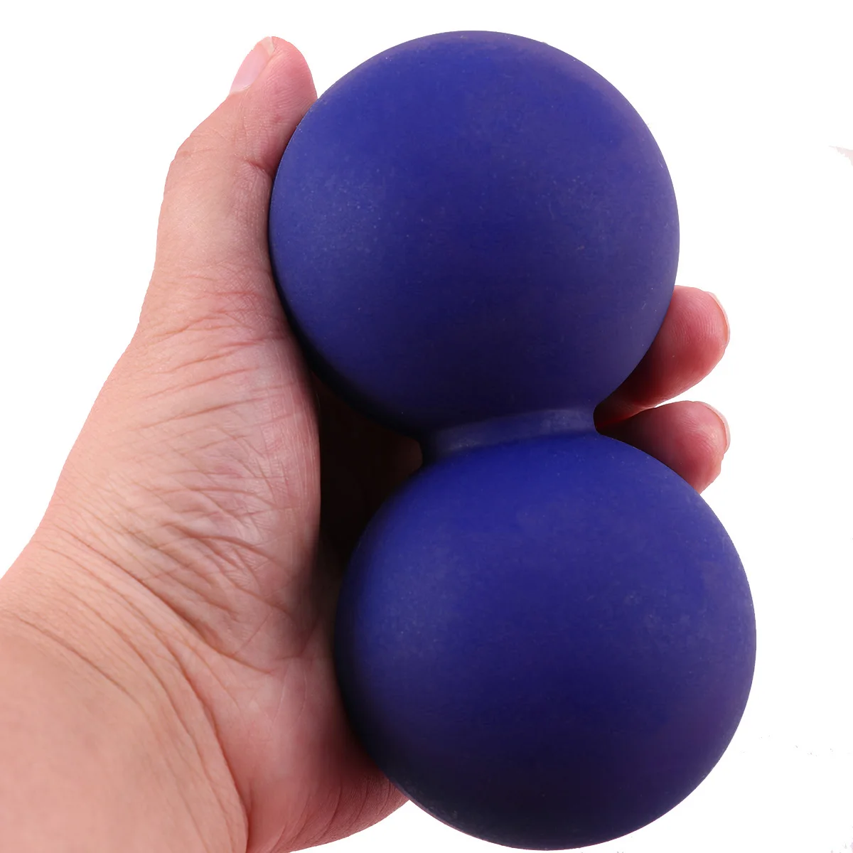 

Silicone Peanut Massage Ball Muscle Roller Yoga Physical Therapy Spine Neck Back Massager Tension Relief Dark Blue
