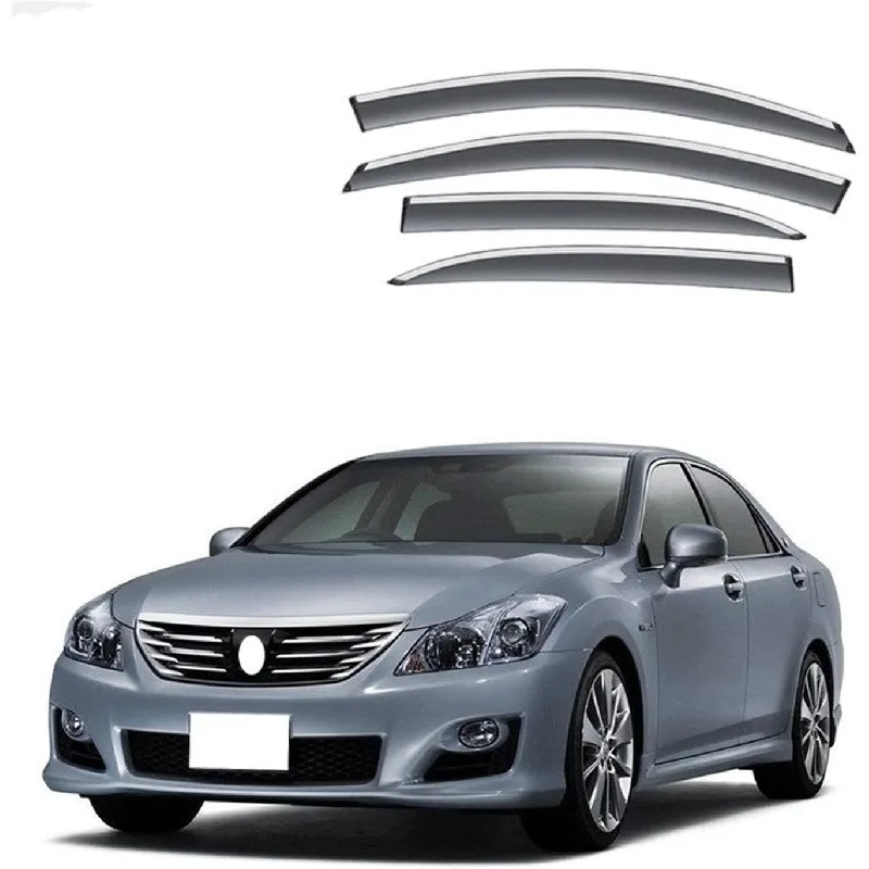 

For 2005 To 2009 Toyota Crown Window Visor Car Rain Shield Awning Trim Cover Side Window Deflector Door Rain Sun Shield