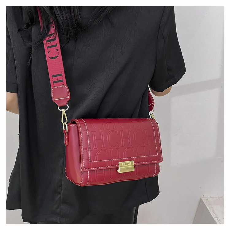 CHCH Women's New High end, Fashionable, Multicolor, Versatile, Small and Small Square Bag with One Shoulder Oblique Straddle Bag