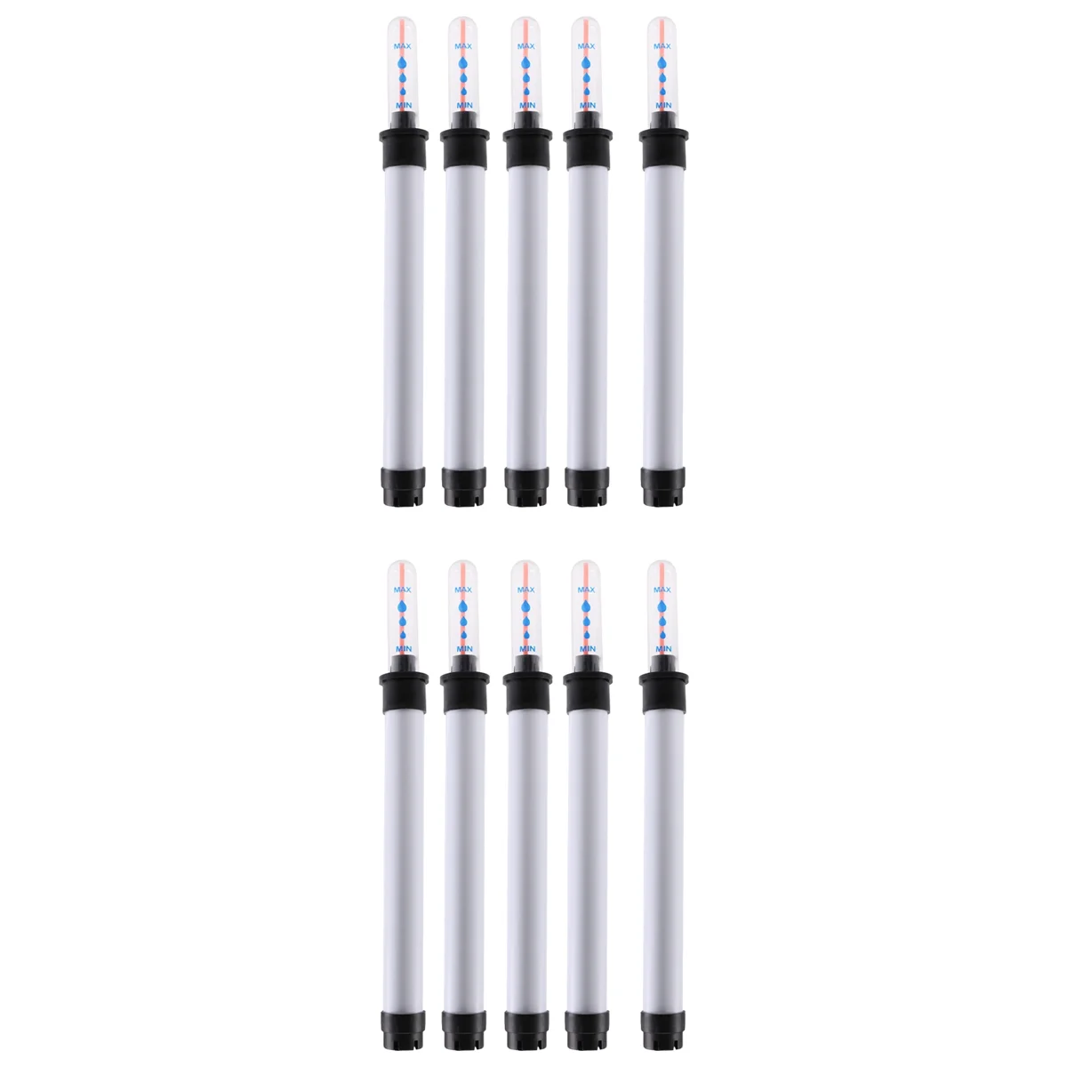 Pacote de 10 medidores de umidade do solo, indicador de nível de água de planta de 20 cm, indicador de nível de água, medidor de umidade do solo, sensor