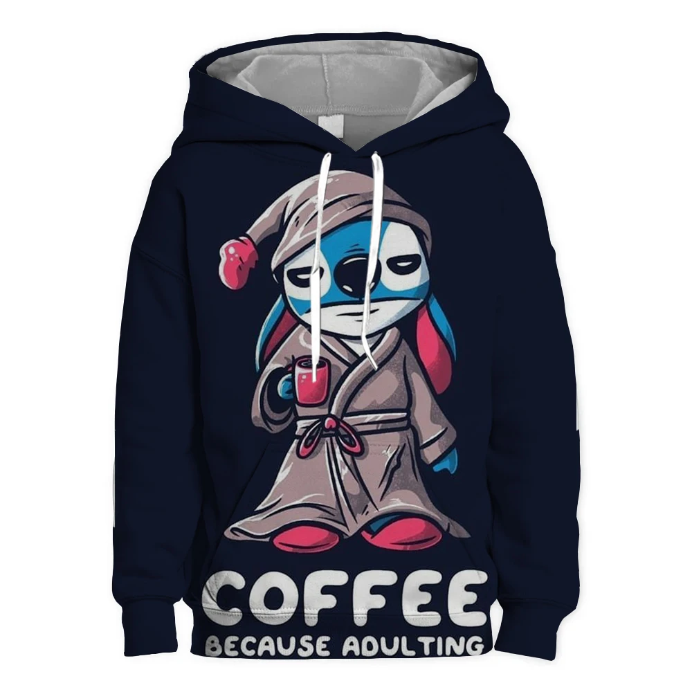 Disney Kawaii Stitch Hoodie Children Cartoon Clothes Kids Girls Boys Lilo & Stitch Sweatshirt Comic Hoodie Baby Casual Tops 2025