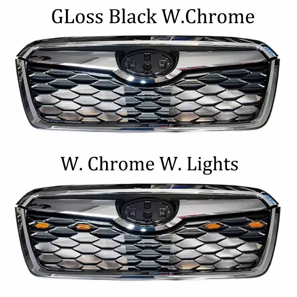 Front Bumper Insert Mask Grille For Subaru Forester 2019 2020 2021 ABS Modified Bodykit Parts Upgrade Sport X-Break Appearance