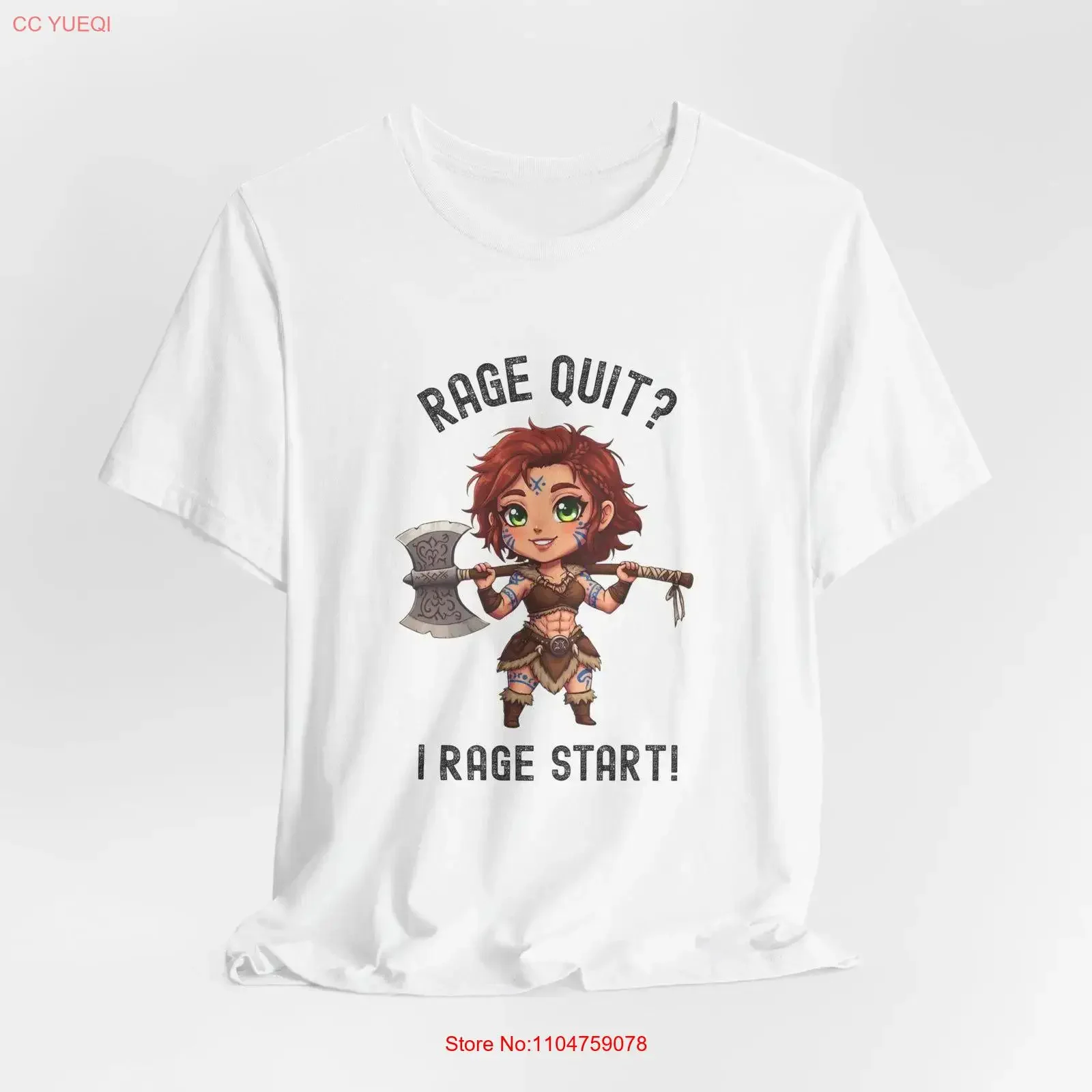DND Barbarian Rage Quit I Start Funny T Shirt Gamer Roleplaying Critical Hit Clothing vintage Washed fashion graphic