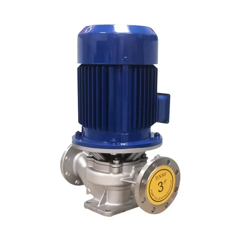 Hot！ Stainless Steel Vertical Inline Centrifugal Pump- Acid/Alkali Resistant