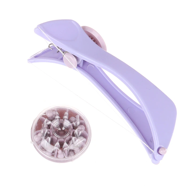 (BF06)Women Hair Removal Epilator Mini Facial Hair Remover Spring Threading Face Defeatherer for Cheeks Eyebrow DIY Makeup Tool