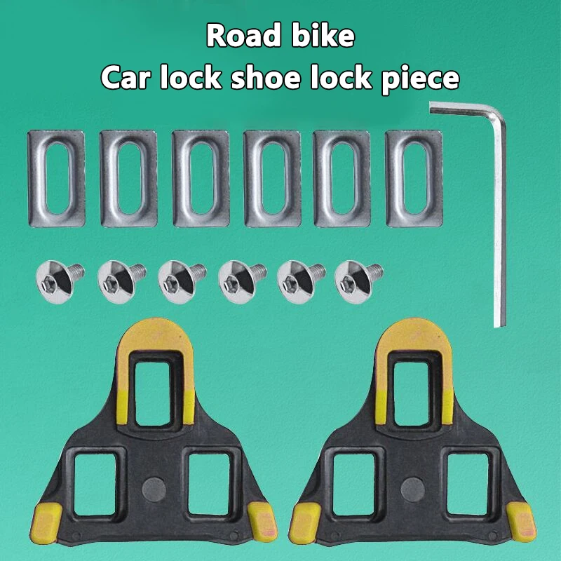 Road Bike Pedal Cleat SPD SL Bicycle Pedals Plate Clip Self-locking Plate Float Pedal Cleats Cycling Shoes Bicycle Accessories