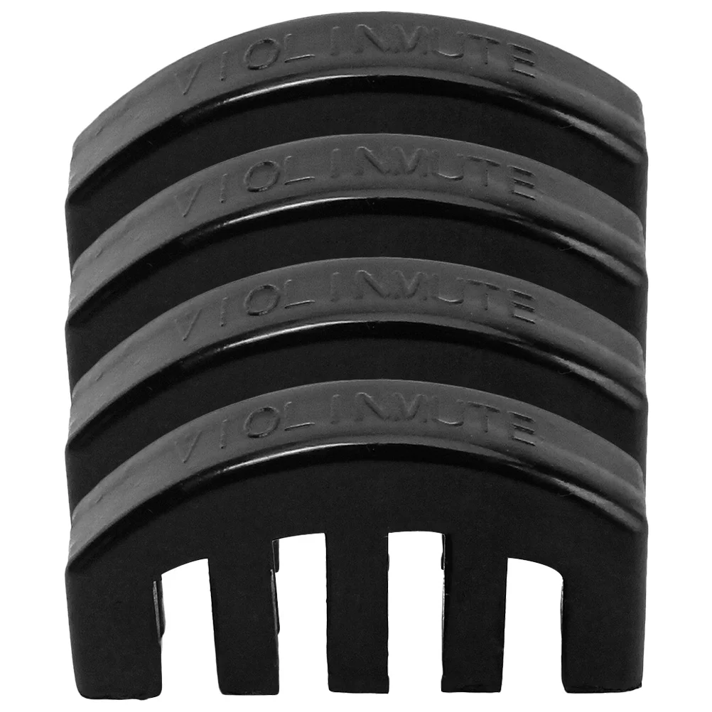 

4pcs ViolinMute RubberBlack PracticeSilencer StringedInstrument Accessories Gift CelloMute MusicalParts