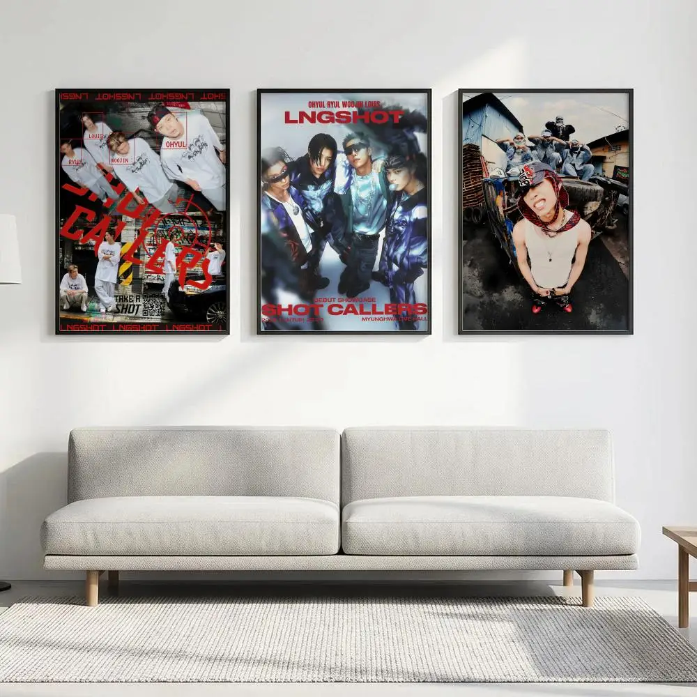 Poster HD art, waterproof, sticky wall, home decoration (living room, bedroom, bar), aesthetic Kpop Boy Group L-LNGSHOT - view 2