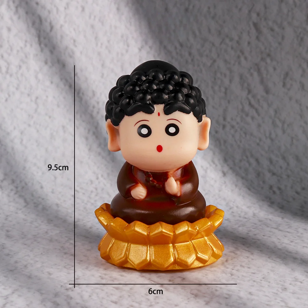 2pcs/set Crayon Shin-chan Cos Lord Buddha Cute Anime Action Figure Toys 10CM
