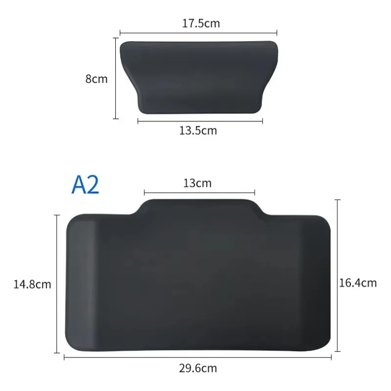 Tiy Universal Self-adhesive Shockproof Moto Rear Top Case Box Luggage Cushion Pad Backrest Motorcycle Passenger Backrest Back Pa